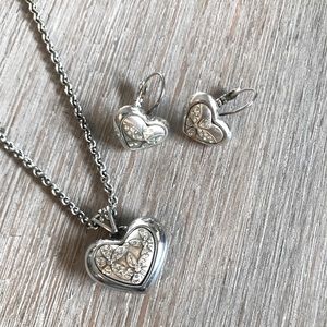 Brighton Heart Earrings and Necklace Set
